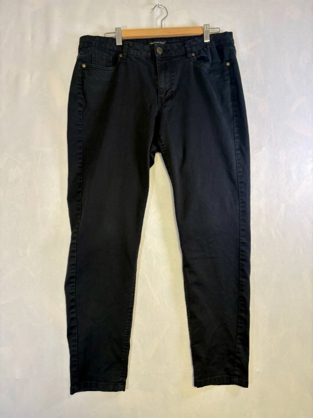 Addition Elle Women’s Size 14 Black Skinny Jeans Pants Stretch Plus Size